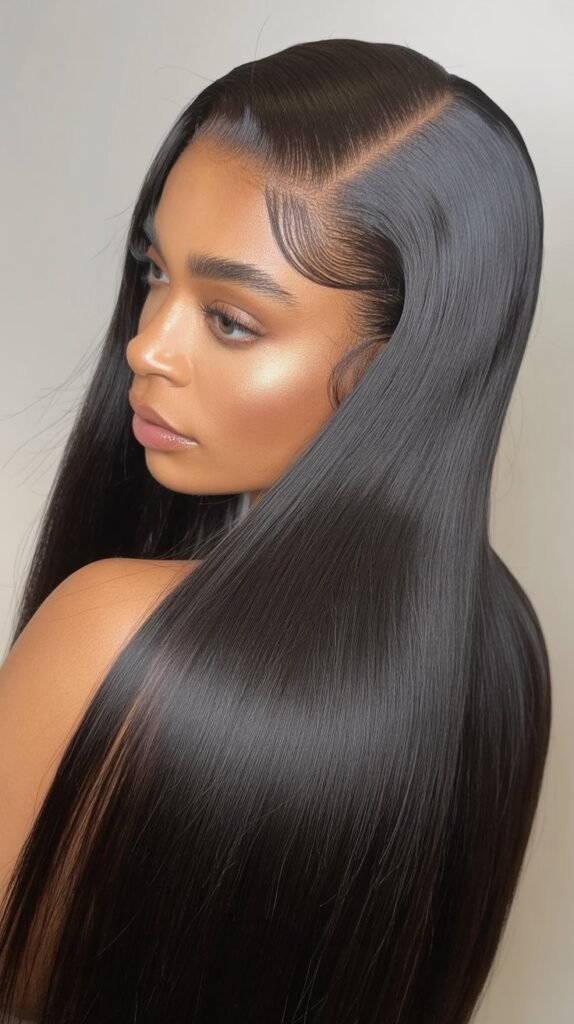 Straight Wig with Invisible Part