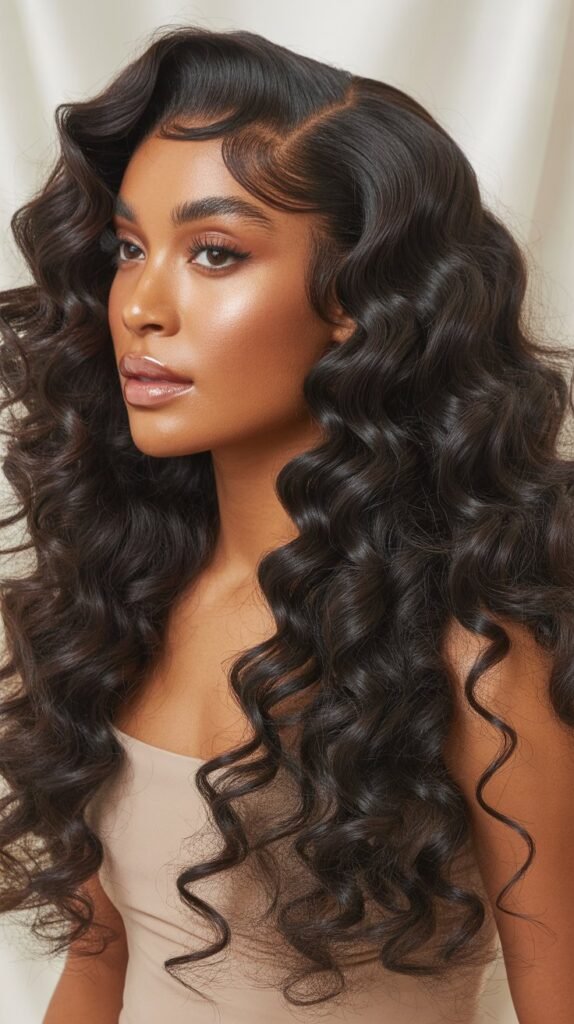 U-Part Deep Wave Wig
