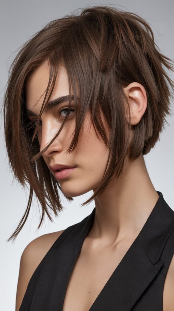 Choppy Bob with Peek-a-Boo Layers