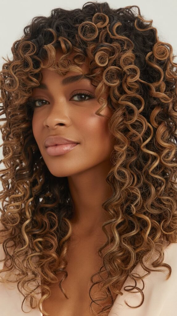 Ombre Curly Wig