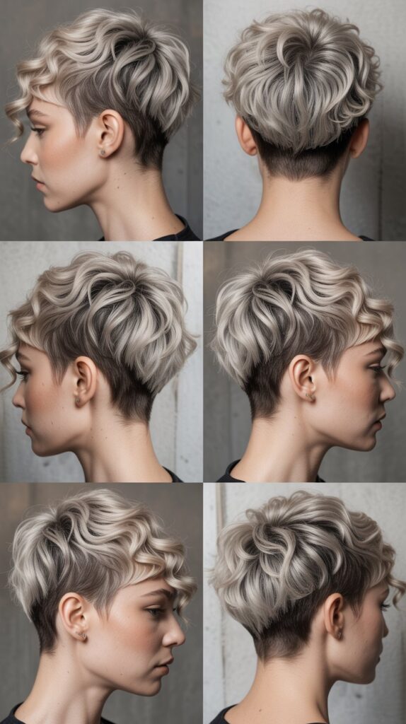 27 Gorgeous Wavy Pixie Hairstyles for Thick Hair 25 Edgy Wavy Pixie with Multiple Lengths
