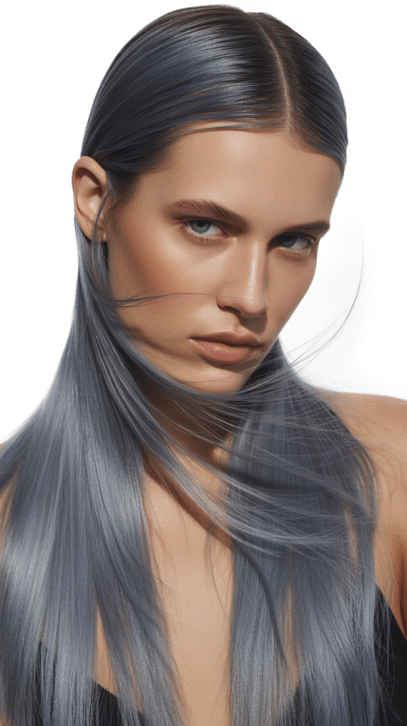 Top 27+ Slimming Hairstyles For Round Faces to Boost Confidence 7 Long Straight Hair with Center Part