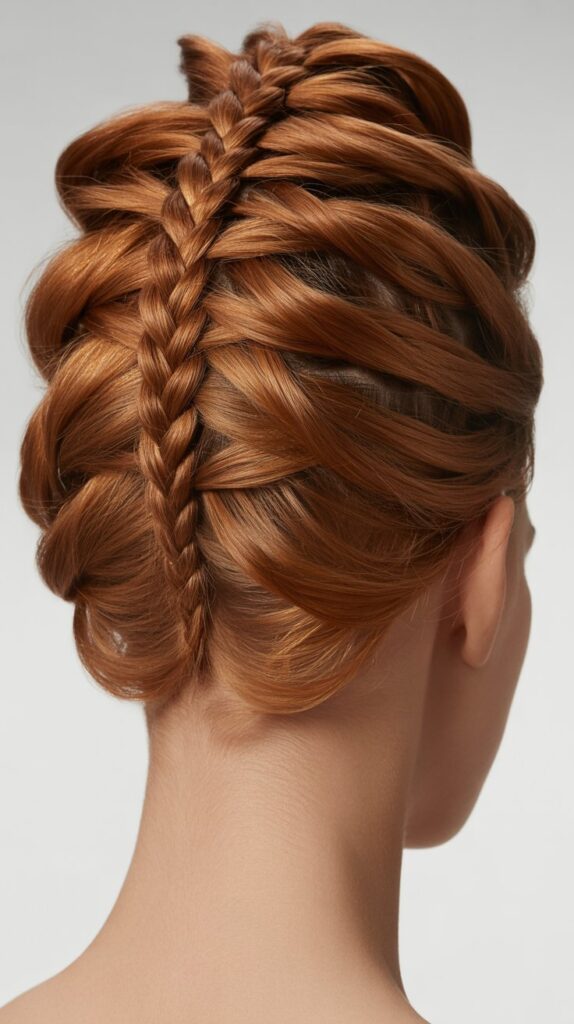 30 Braided Greasy Hair Hairstyles to Try 29 Stacked Braids Updo