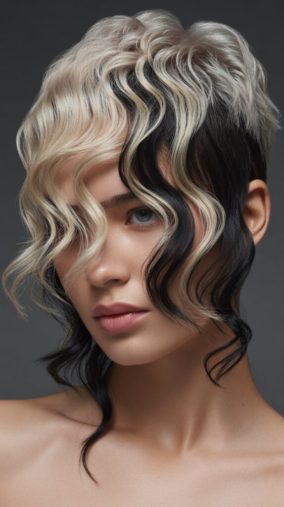 27 Gorgeous Wavy Pixie Hairstyles for Thick Hair 17 Wavy Pixie with Disconnected Layers