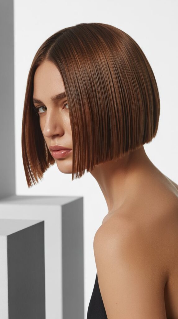 27+ Choppy Bob Haircuts That Will Transform Your Look Instantly 6 Straight and Sleek Choppy Bob