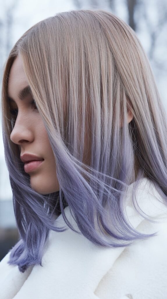 Ash Blonde with Lavender Tones