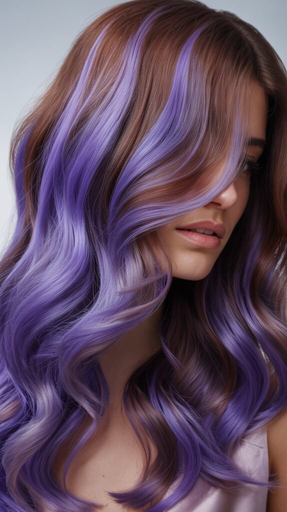 Violet Brown Balayage