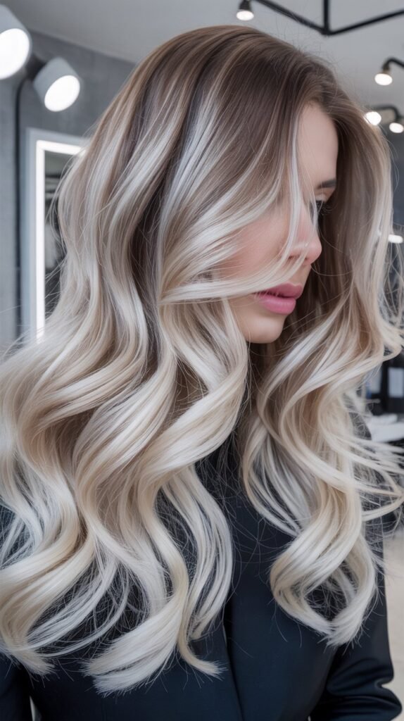 Icy Blonde Balayage