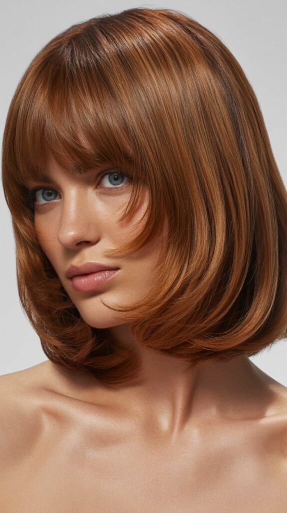 High-Shine Glossy Textured Bob