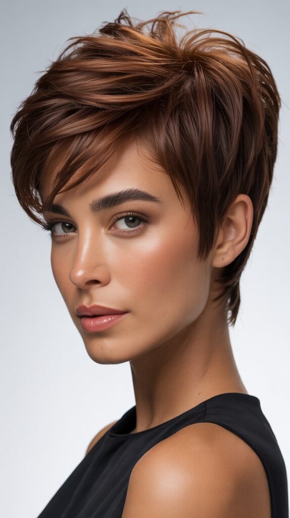  Choppy Pixie with Tapered Neckline