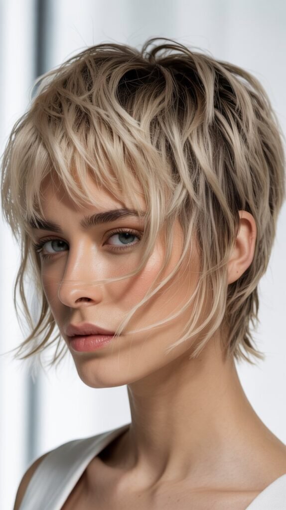  Choppy Pixie with Lived-In Messy Bangs