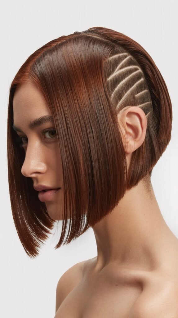  Choppy Bob with Nape Undercut