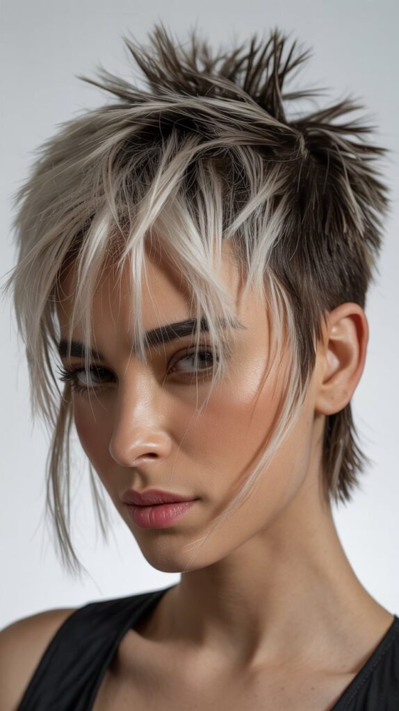 Choppy Mohawk-Inspired Cut