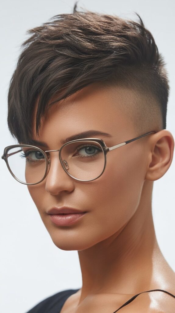 Undercut Pixie with Long Top