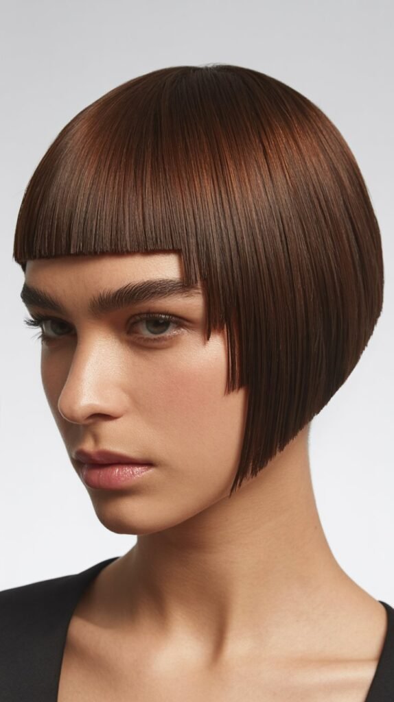 Stacked Bob with Micro Fringe