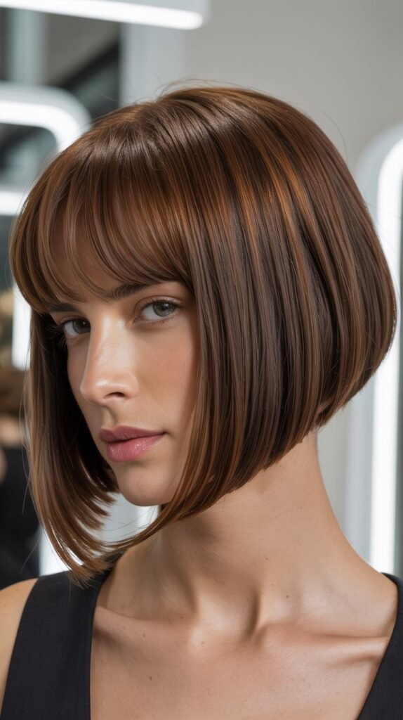 Graduated Bob with Arched Bangs