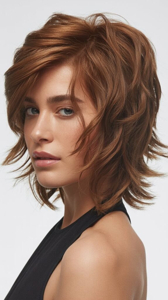 Shaggy Choppy Lob (Long Bob)