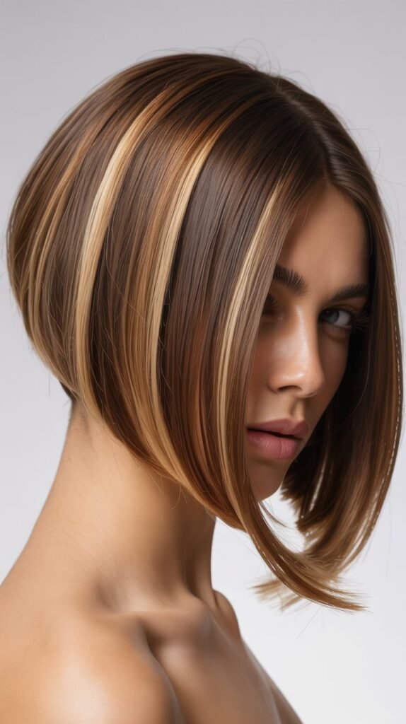 Chunky Highlight Balayage Bob