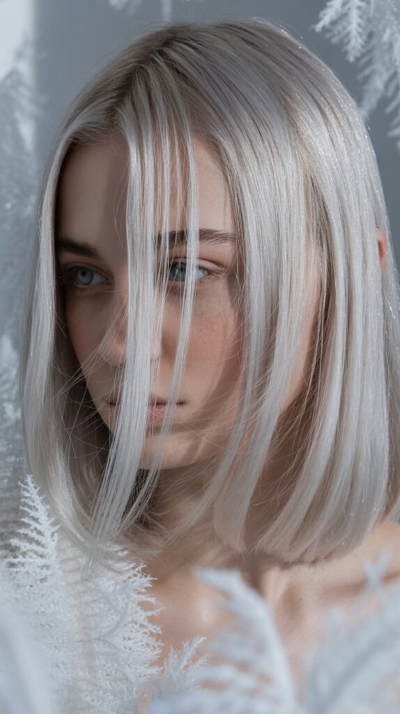 Ash Blonde with Silver Highlights