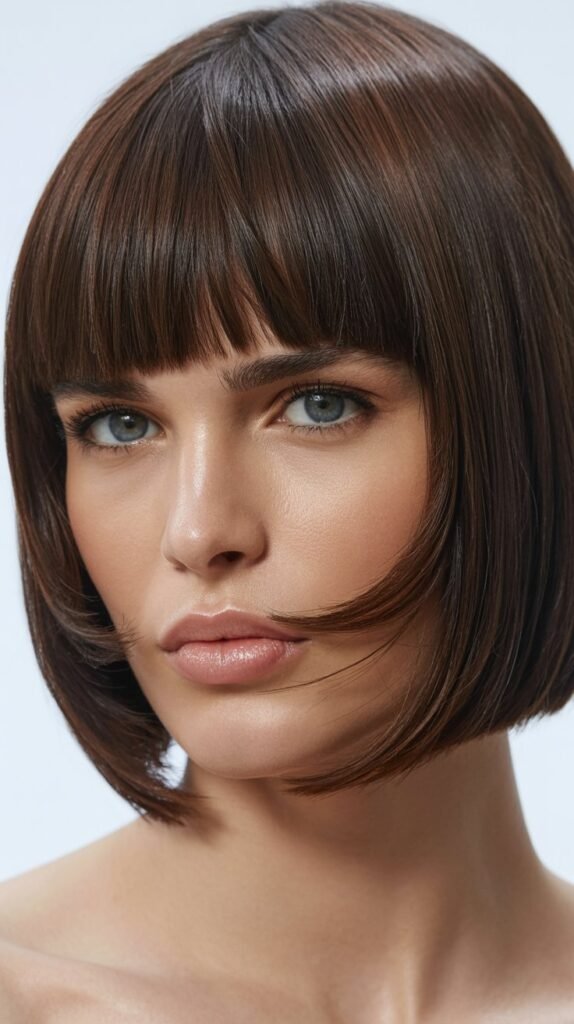 The French Bob with Bottleneck Bangs