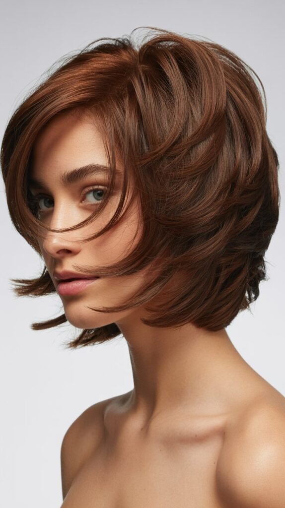 Stacked Layered Bob with Texture