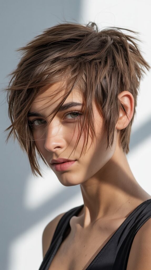  Asymmetrical Messy Pixie Cut