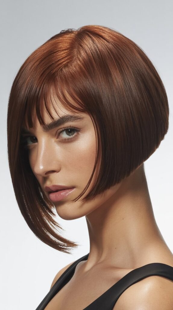 Asymmetrical Bob with Long Side Bangs