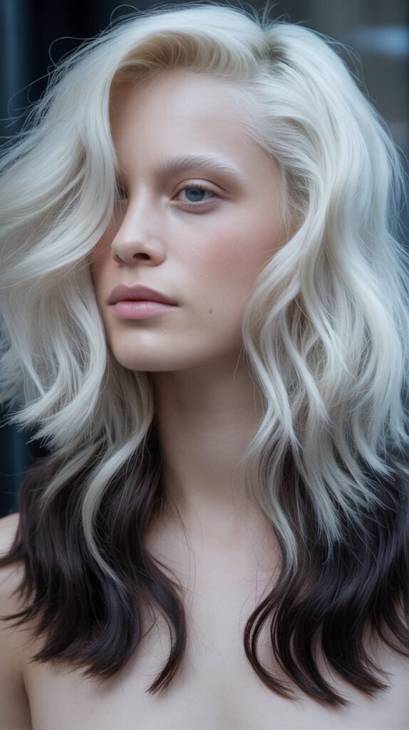 Platinum with Dark Roots
