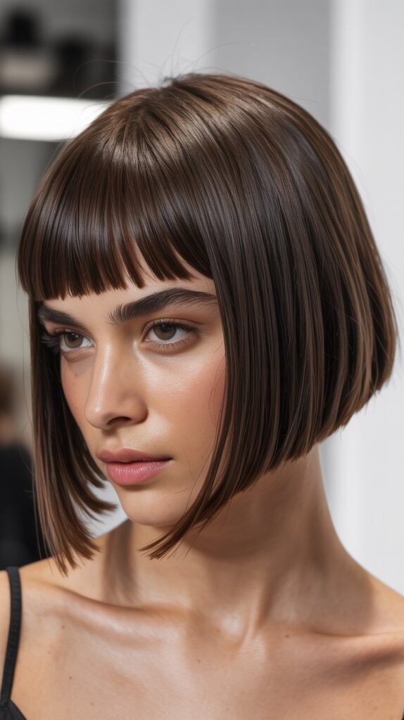 Graduated Bob with Baby Bangs