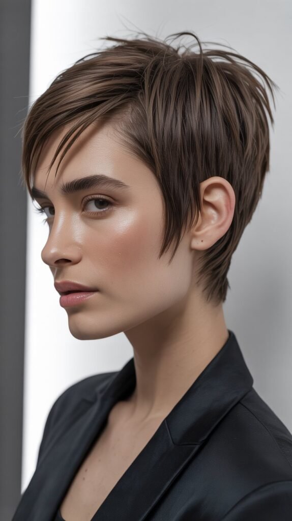 Tousled Choppy Pixie