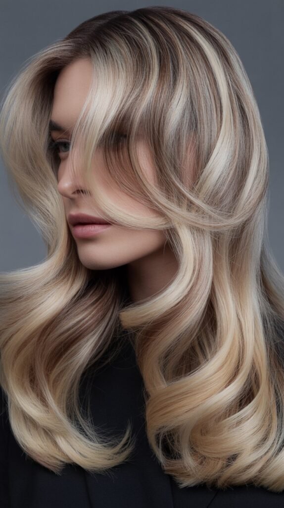 Porcelain Blonde with Graphite Lowlights
