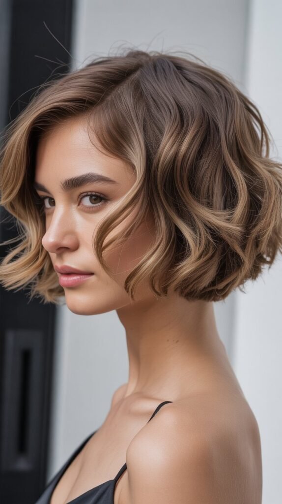 Wavy Layered Bob