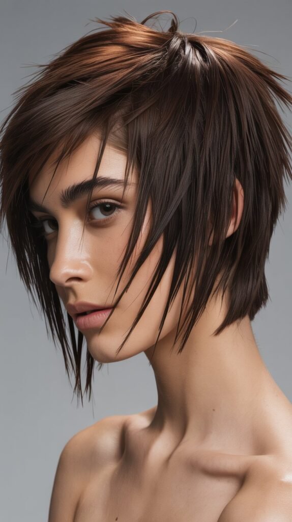 Choppy Stacked Bob with Razor-Cut Texture