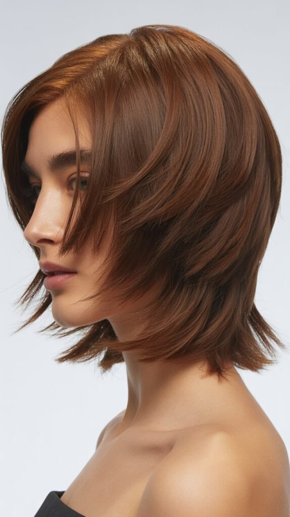 Layered Bob with Razored Ends