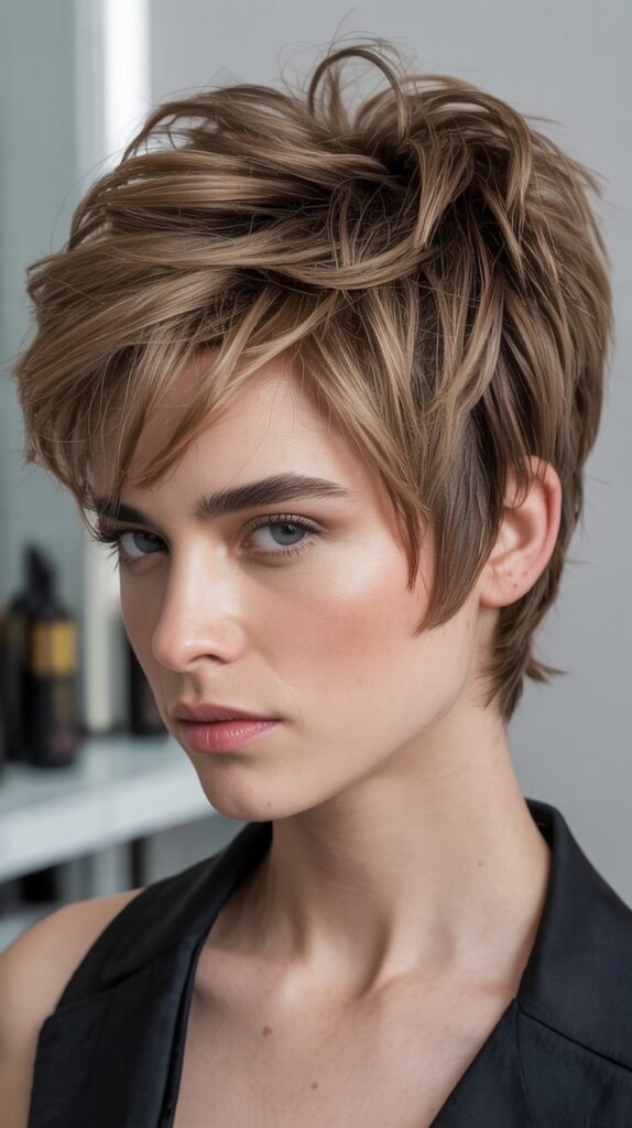 Voluminous Textured Pixie