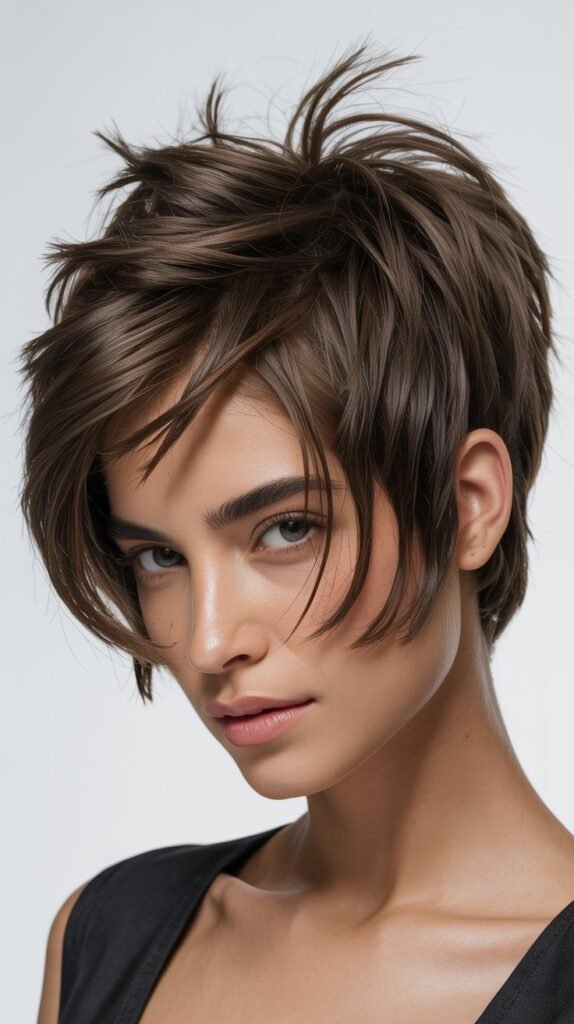 Choppy Pixie for Thick Hair