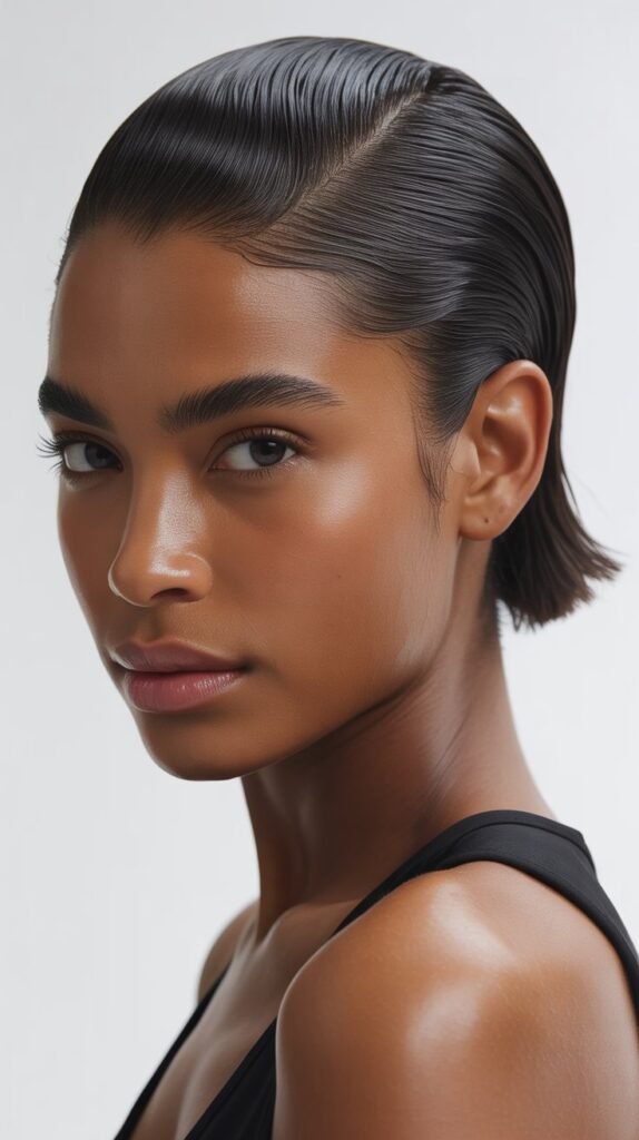 The Slicked-Back Low Cut