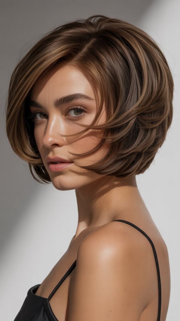 Voluminous Layered Bob