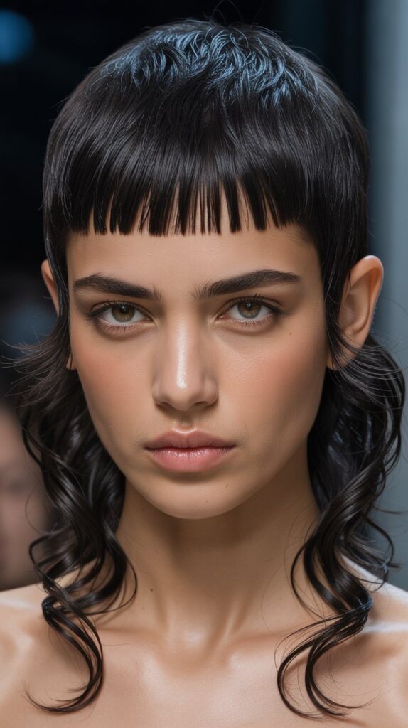 27 Gorgeous Wavy Pixie Hairstyles for Thick Hair 9 Wavy Pixie with Micro Bangs