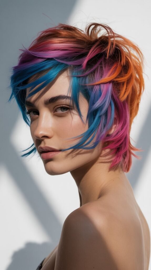  Colorful Shaggy Pixie