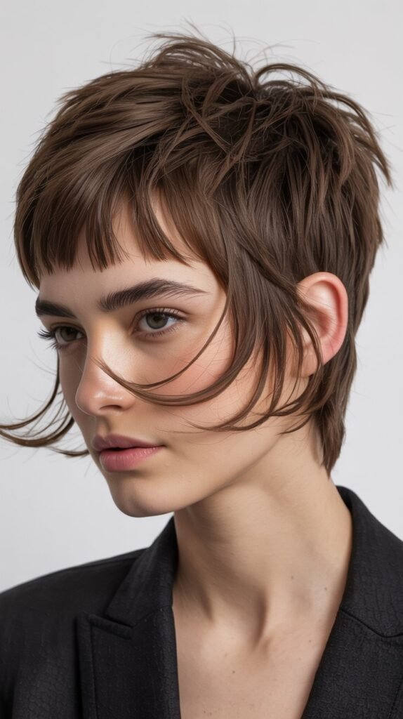 Choppy Pixie with Soft Rounded Bangs