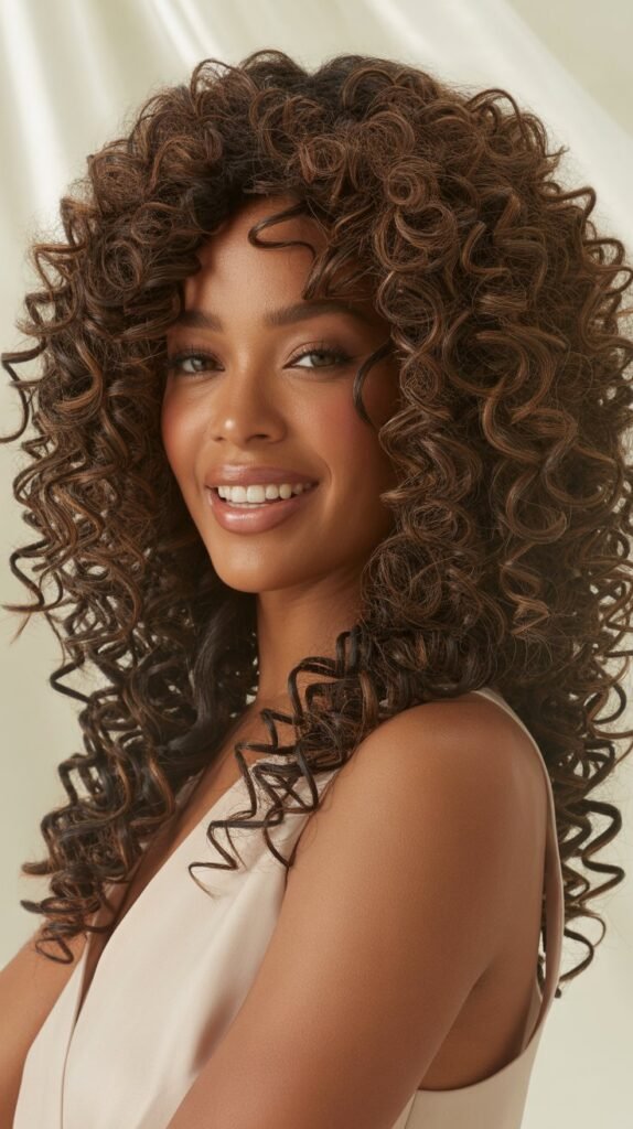 Bouncy Spiral Curls