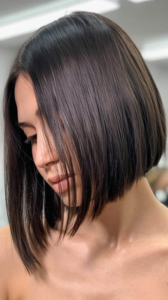 Angled Long Bob (A-Line Lob)