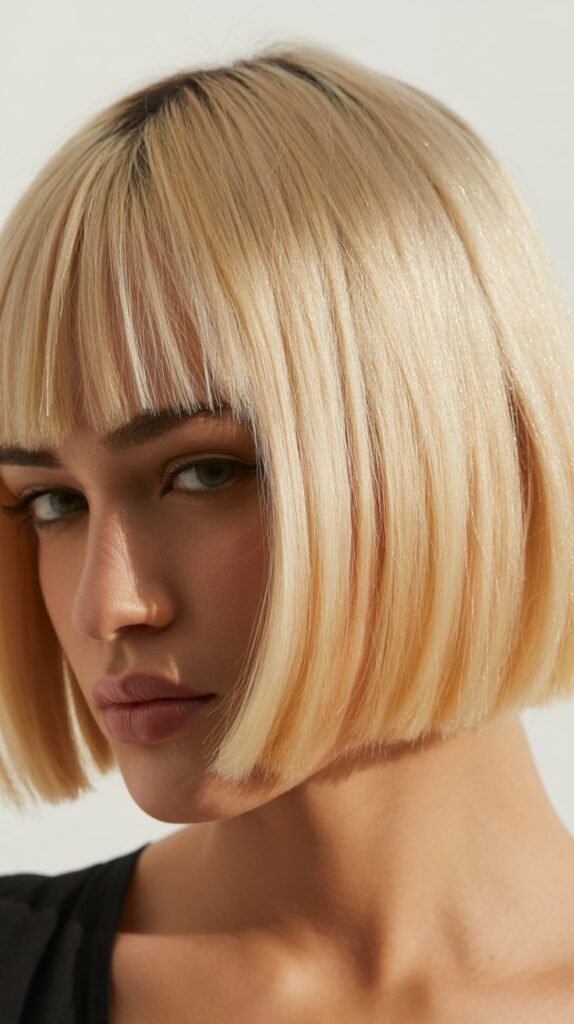 Blunt Bob with Micro Bangs