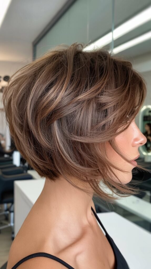 Choppy Stacked Bob