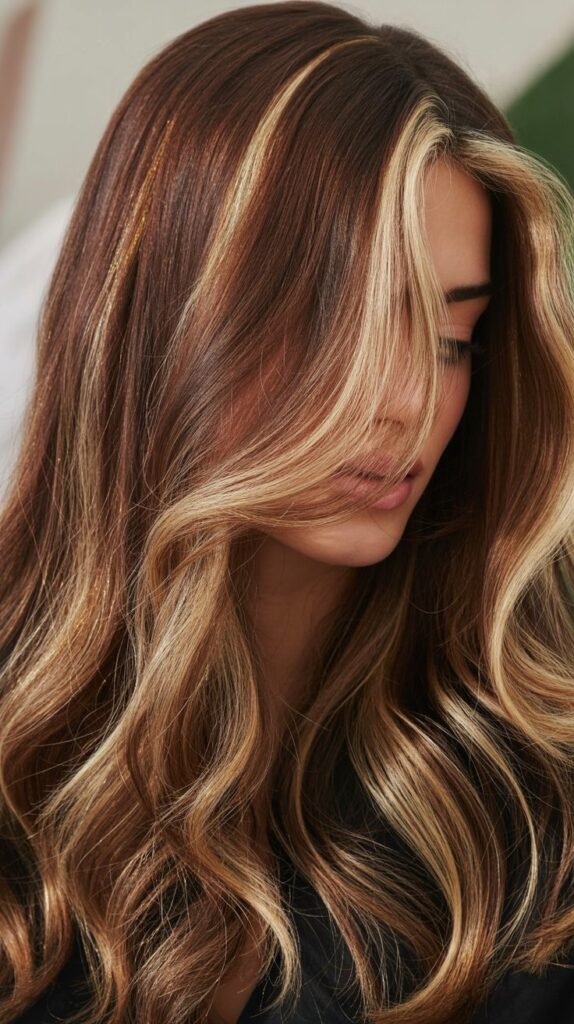 Blonde Highlights for Thick Brown Hair