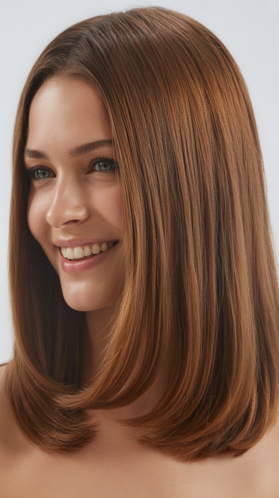 Middle Part Straight Down