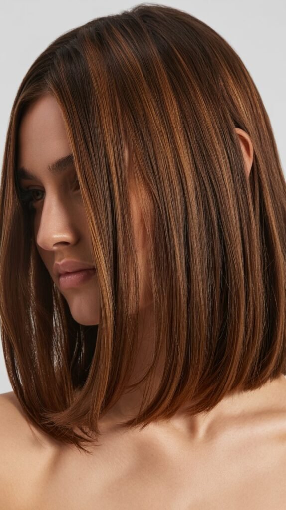 Long Bob with Dimensional Lowlights