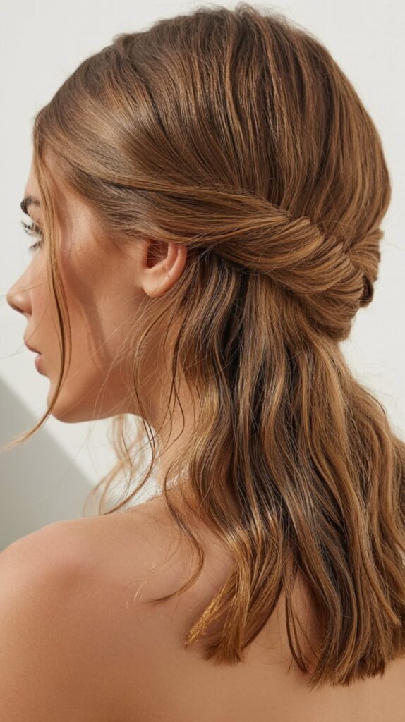 Twisted Half-Up Style