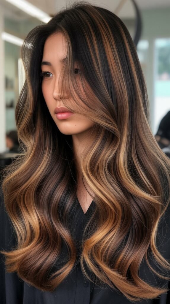 Chocolate Caramel Melt for Asian Hair